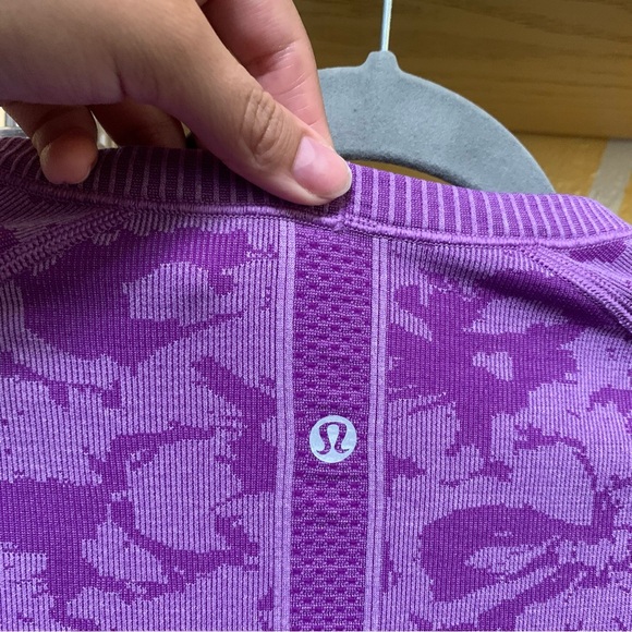 Lululemon Swiftly Tech Long Sleeve Crew Heathered Tender Violet  Size 4 - Picture 5 of 9